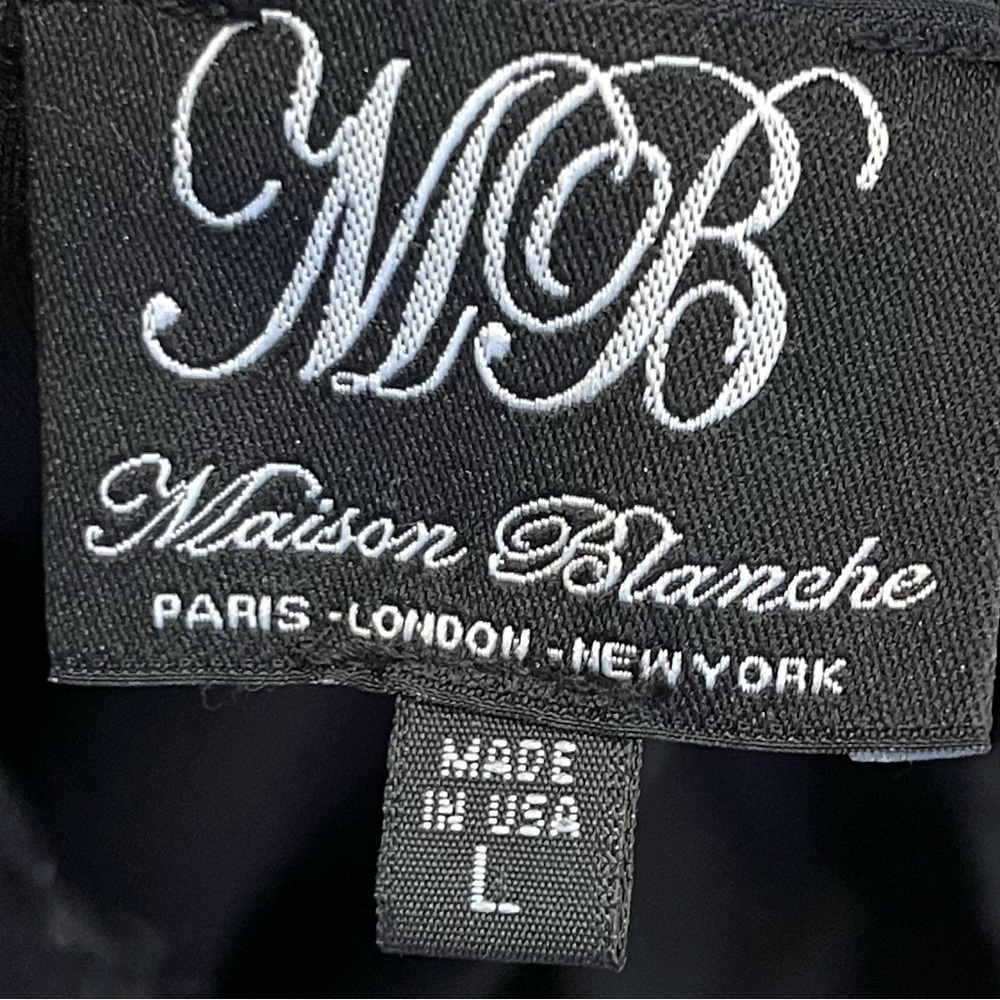 Maison Blanche Dress Women’s L Fit-Flared Black Strapless Mini - Picture 3 of 8